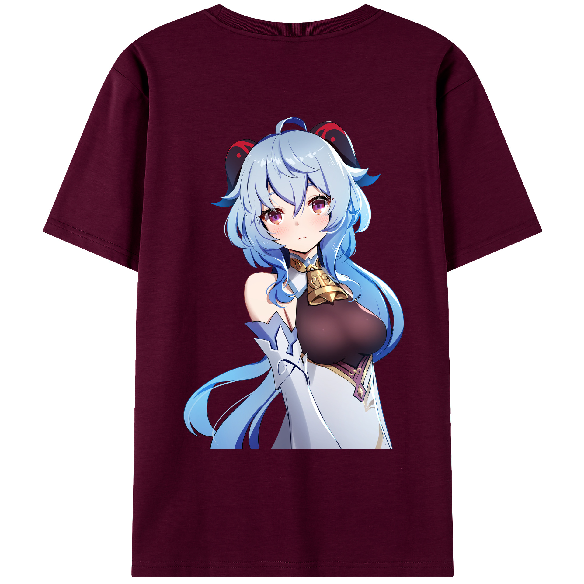 げんし神 甘雨 かんう genshin Ganyu レディース半袖Tシャツ(バックプリント)